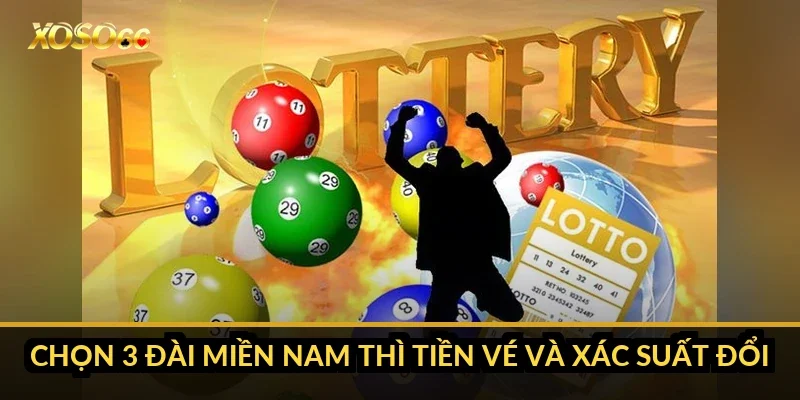 Cách chơi lô 3 càng Xoso66: dò 3 số cuối giải đặc biệt từng miền 5 Chọn 3 đài miền Nam thì tiền vé và xác suất đổi ra sao?